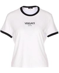 Versace - T-Shirt With Logo - Lyst