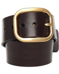 Loewe - Soft Rounded Leather Belt - Lyst