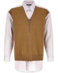 Comme Des Garcons Hommes Plus - Cardigan Insert Shirt - Lyst