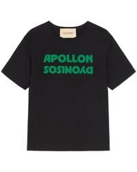 Valentino Garavani - Cotton T-Shirt With Apollon/Dyonisos Print - Lyst