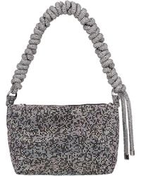 Kara - Crystal Mesh Phone Cord Shoulder Bag - Lyst