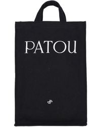 Patou - Logo Canvas Vertical Tote - Lyst