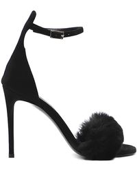 Giuliano Galiano - Claire Sandals In Suede Leather - Lyst