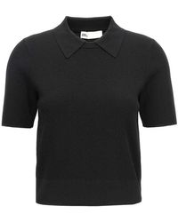 Tory Burch - Logo Embroidery Knitted Polo Shirt - Lyst