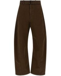 Lemaire - Twisted Belted Pants - Lyst