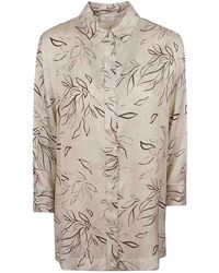 Peserico - Fluid Viscose Satin Shirt - Lyst