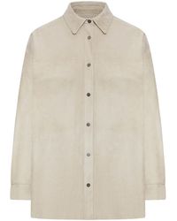 Salvatore Santoro - Suede Overshirt - Lyst