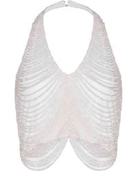 GIUSEPPE DI MORABITO - Top By Made Of Polyamide - Lyst