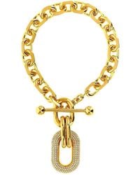 Rabanne - Necklace With Crystal Pendant - Lyst