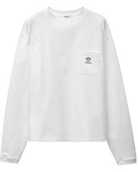 Versace - Embroidered Cotton-Jersey T-Shirt - Lyst