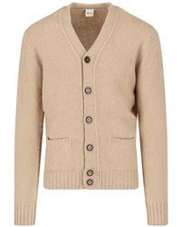 Aspesi - Wool Cardigan With Pockets - Lyst