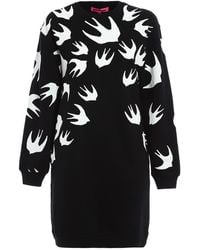 McQ - Swallow Sweatshirt-Dress - Lyst