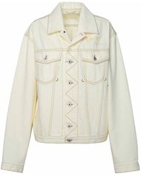 KENZO - Ivory Cotton Jacket - Lyst
