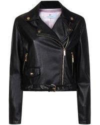 Chiara Ferragni - Faux Leather Biker Jacket - Lyst