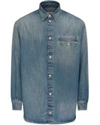 MM6 by Maison Margiela - Denim Shirt With Pocket - Lyst