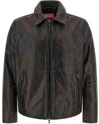 DIESEL L-Met-Vert Jacket in Black for Men | Lyst