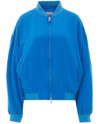 Versace - Silk-Poplin Zip Blouson - Lyst