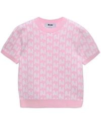 MSGM - S.G. Pull Col Rond - Lyst