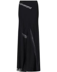 MSGM - Skirt With Lace Details - Lyst