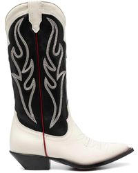 Sonora Boots - Embroidered Suede Western Boots - Lyst