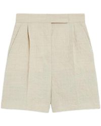 Max Mara - Wool Canvas Shorts - Lyst