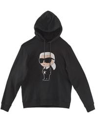 KARL LAGERFELD - Karl Hooded Sweatshirt - Lyst