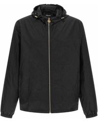 Versace - Giubbino in nylon nero - Lyst