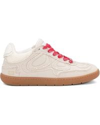 Ganni - Canvas Sneakers With Raw-Cut Edges - Lyst