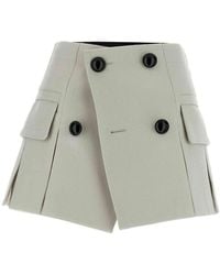 Sacai - 'Melton' Skort - Lyst
