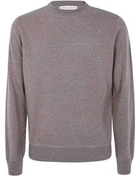 FILIPPO DE LAURENTIIS - Cashmere Wool Round Neck Sweatshirt - Lyst