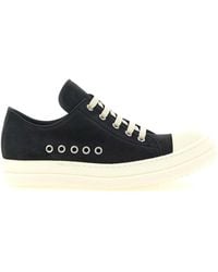 Rick Owens - Calfskin Low Top Sneakers - Lyst