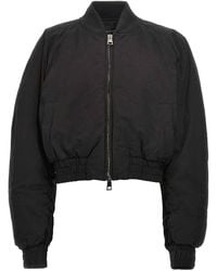 ANDAMANE - Sierra Cropped Bomber Jacket - Lyst