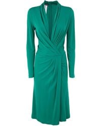 Alberta Ferretti - Midi Wrap Dress - Lyst