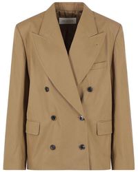 Dries Van Noten - Bosea Double-Breasted Twill Jacket - Lyst