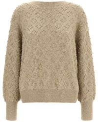 Agnona - Embossed Sweater - Lyst