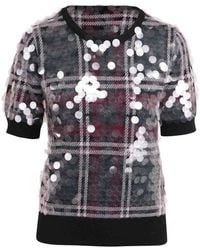N°21 - Virgin Wool Sweater With Sequins - Lyst