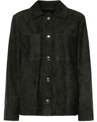 Max Mara - Suede Blouson Jacket - Lyst