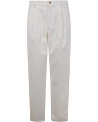Brunello Cucinelli - Double Piences Chino Trousers - Lyst