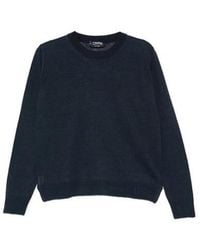Max Mara - Linen Yarn Crew Neck Sweater - Lyst