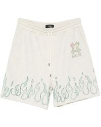 Amiri - Short De Sport À Logo Imprimé - Lyst