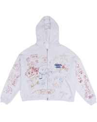 PALY - Joshua Tree Scribble-Print Zip-Up Hoodie - Lyst