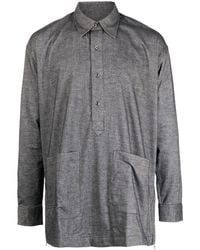 The Power for the People - Button Placket Long-sleeve Shirt - Lyst
