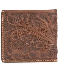 RRL - Embossed Floral Wallet - Lyst