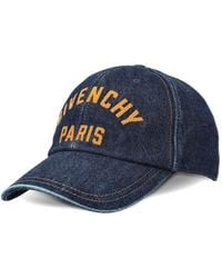 Givenchy - Denim Logo-Embroidered Cap - Lyst