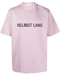 Helmut Lang Logo-print Short-sleeved T-shirt - Pink