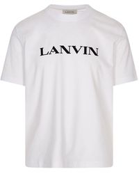 Lanvin - Cotton T-Shirt With Logo - Lyst