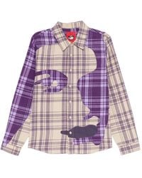 Kidsuper - Check-Pattern Patchwork Shirt - Lyst