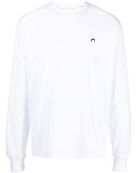 Marine Serre - Organic Cotton Long-sleeve T-shirt - Lyst