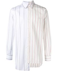 Lanvin - Two-tone Pinstripe Shirt - Lyst
