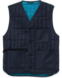 Paul Smith - Flannel Quilted Gilet - Lyst